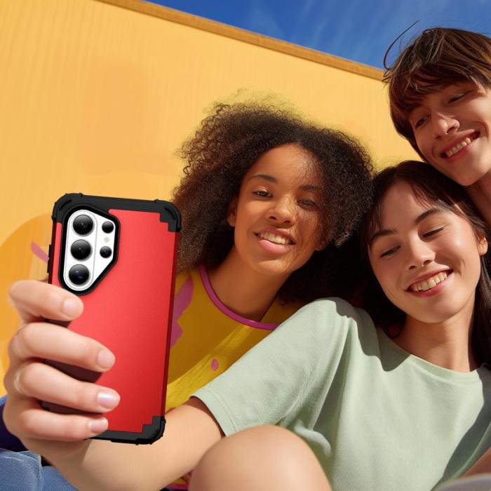 OEM - Mobilskal för Samsung Galaxy S26 Ultra Stöttålig PC + TPU - Röd