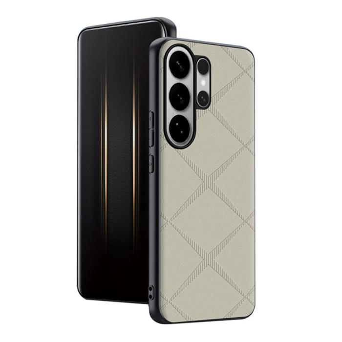 OEM - Mobilskal för Samsung Galaxy S26 Ultra TPU + Konstläder - Grå