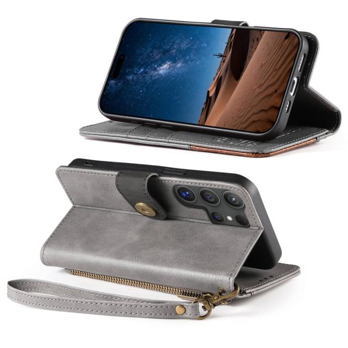 OEM - Mobilskal för Samsung Galaxy S26 Ultra TPU + Konstläder - Grå