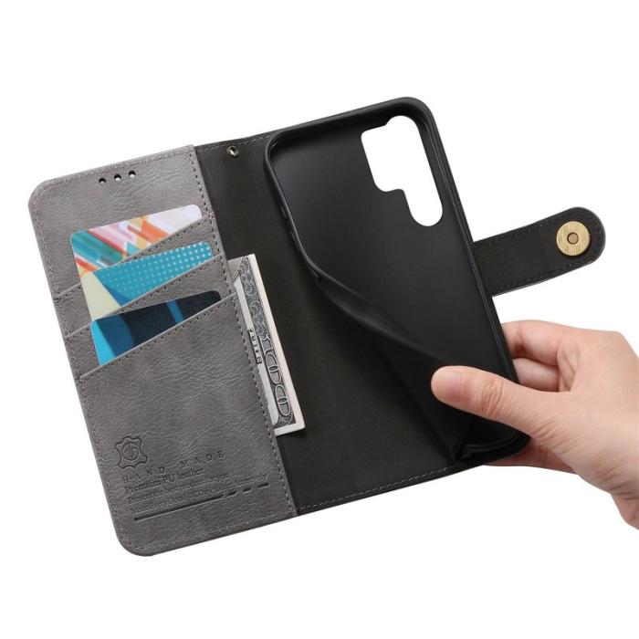 OEM - Mobilskal för Samsung Galaxy S26 Ultra TPU + Konstläder - Grå