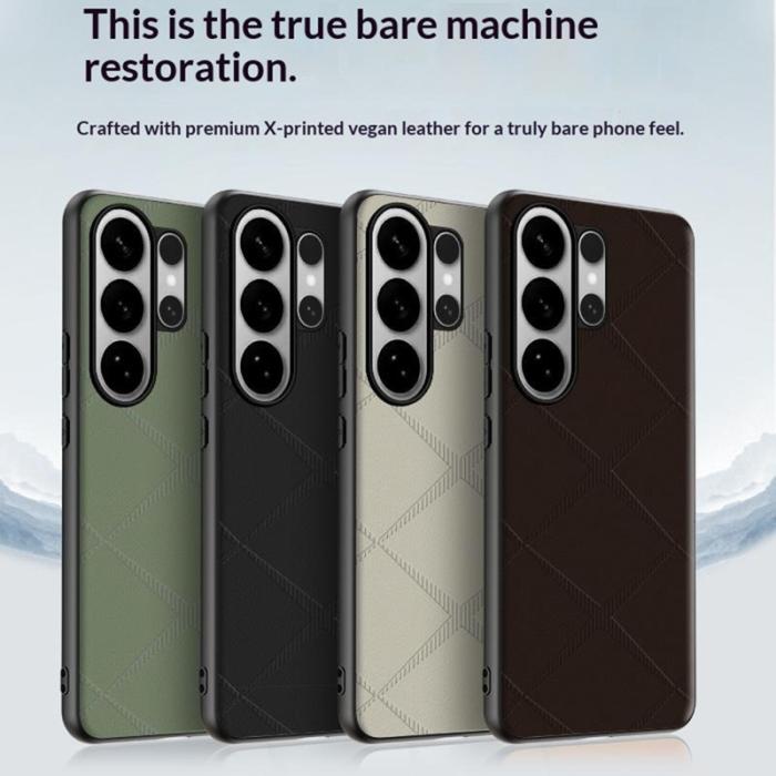 OEM - Mobilskal för Samsung Galaxy S26 Ultra TPU + Konstläder - Grön