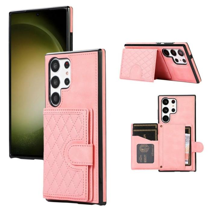 OEM - Mobilskal för Samsung Galaxy S26 Ultra TPU + Konstläder - Roséguld