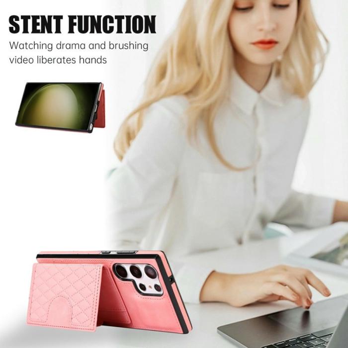 OEM - Mobilskal för Samsung Galaxy S26 Ultra TPU + Konstläder - Roséguld