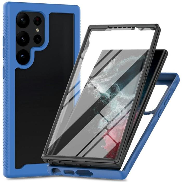 OEM - Mobilskal för Samsung Galaxy S26 Ultra Transparent PC + TPU - Blå