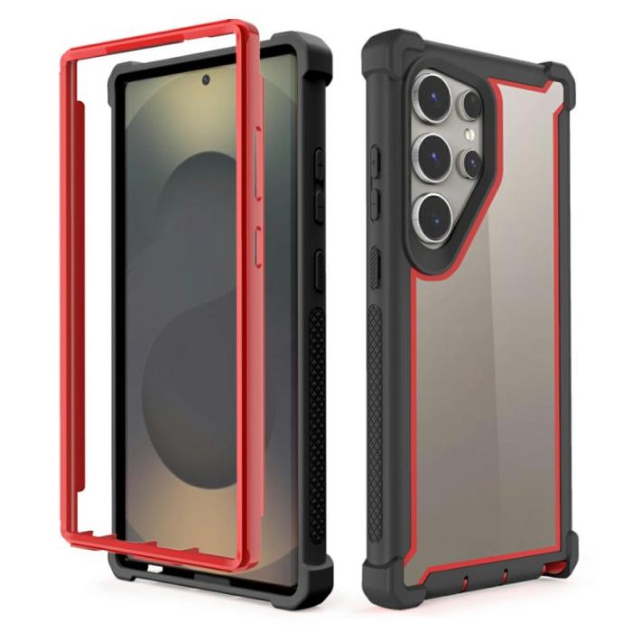 OEM - Mobilskal för Samsung Galaxy S26 Ultra Transparent TPU + PC - Svart