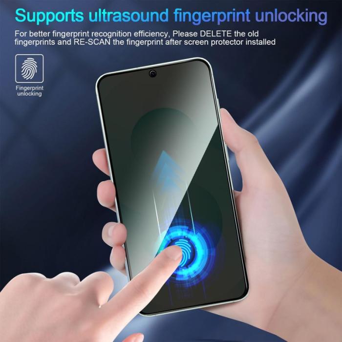 OEM - Skärmskydd för Samsung Galaxy S26 Plus Anti Spy - Svart