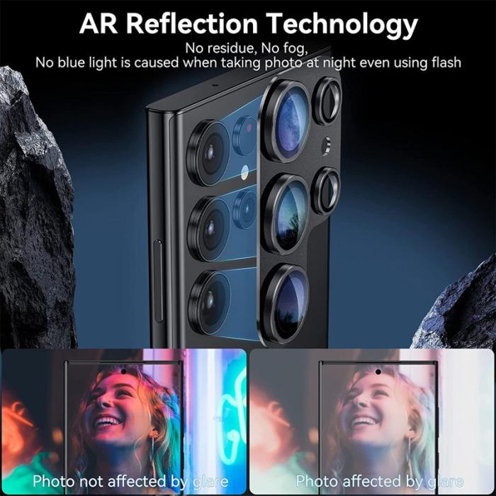 HAT PRINCE - Hat Prince Skärmskydd för Samsung Galaxy S26 Plus Kamera Skydd - Svart