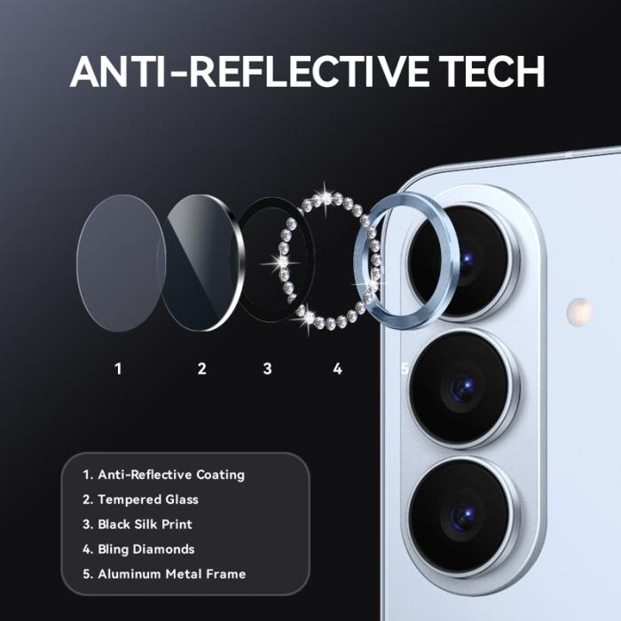 NORTHJO - NORTHJO Skärmskydd för Samsung Galaxy S26 Plus Kamera Skydd Tempererat Glas Blå