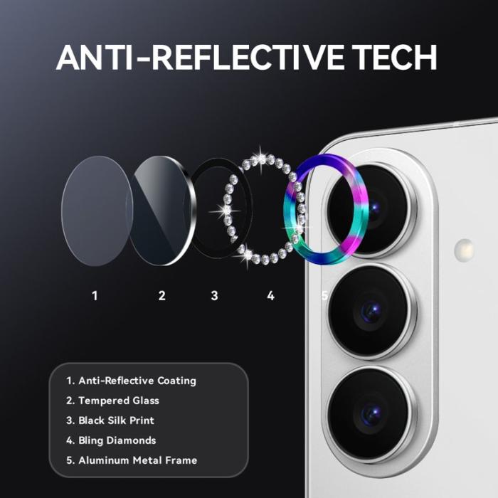 NORTHJO - NORTHJO Skärmskydd för Samsung Galaxy S26 Plus Kameraskydd - Färgglad