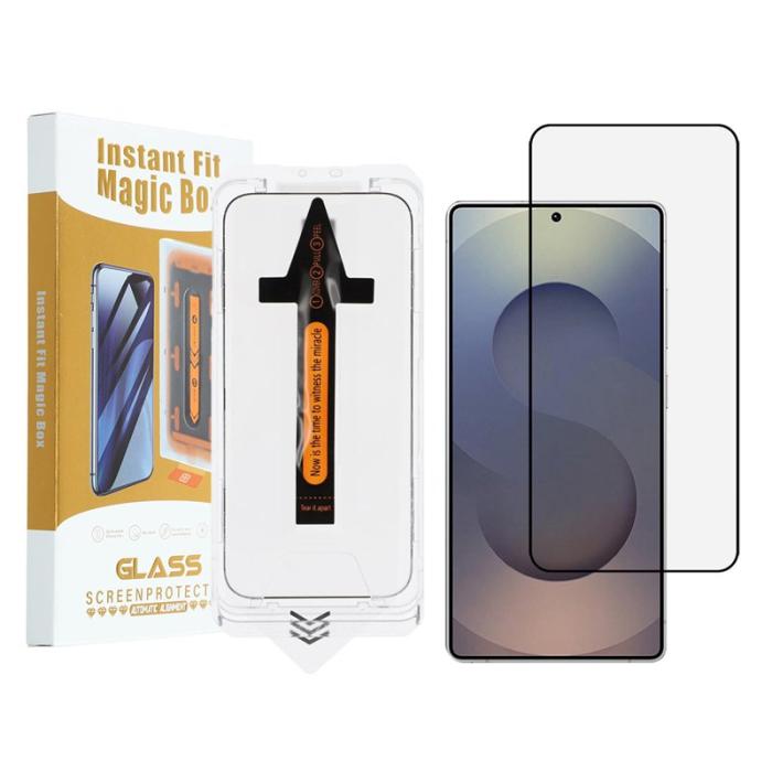 OEM - Skärmskydd för Samsung Galaxy S26 Ultra HD Klar Aluminium - Svart