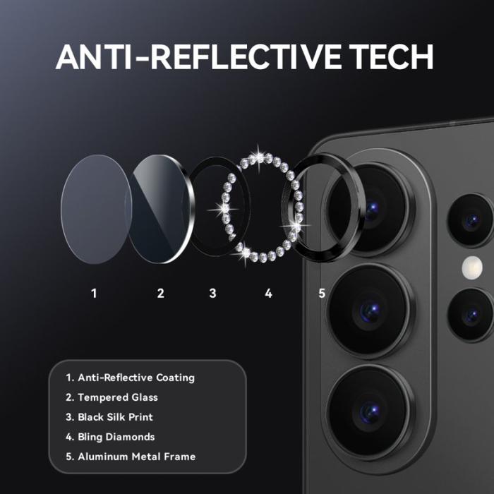 NORTHJO - NORTHJO Skärmskydd för Samsung Galaxy S26 Ultra Kamera Skydd - Svart