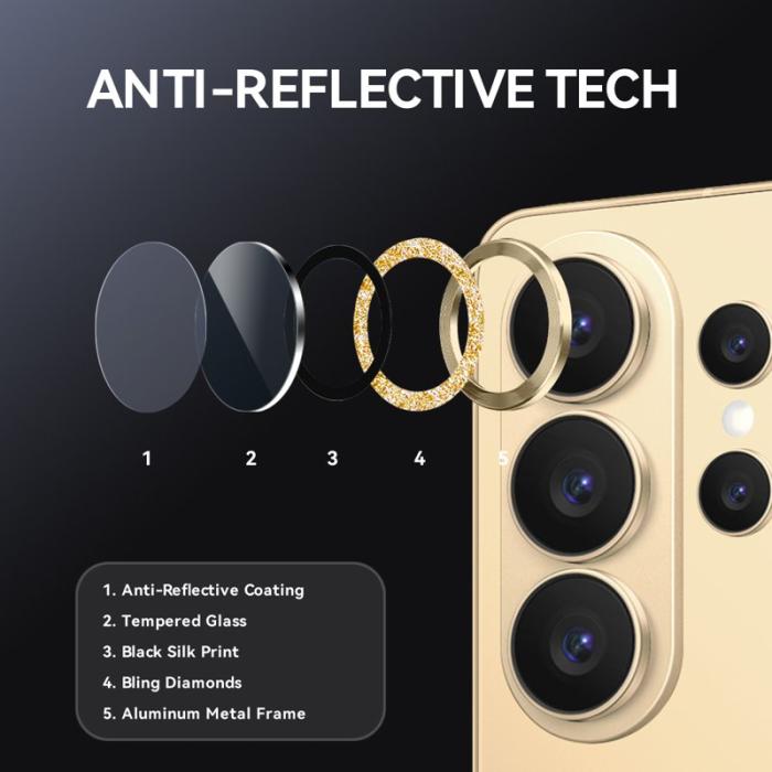 NORTHJO - NORTHJO Skärmskydd för Samsung Galaxy S26 Ultra Kameraskydd - Guld