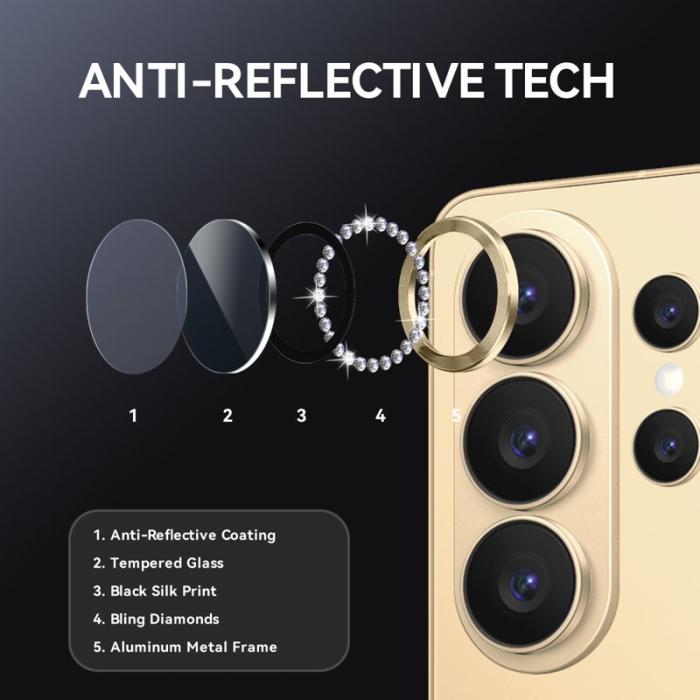 NORTHJO - NORTHJO Skärmskydd för Samsung Galaxy S26 Ultra Kameraskydd - Guld