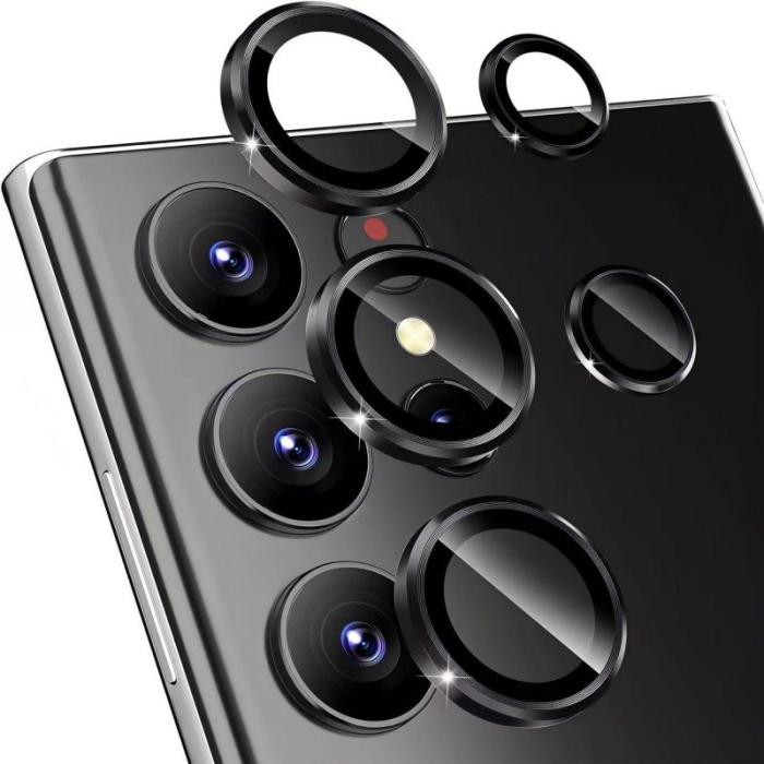 WANLONFENG - WANLONFENG Skärmskydd för Samsung Galaxy S26 Ultra Kameraskydd - Svart