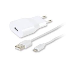 Vivanco - Vivanco USB Hemladdare + lightningkabel 2.4A Vit