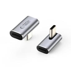 Tech-Protect - Tech-Protect USB-C Angled Adapter Ultraboost AA02 - Grå