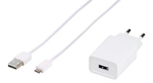 Vivanco - Vivanco USB Hemladdare 3A 15W + USB-C kabel Vit