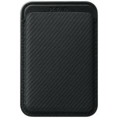 PITAKA - PITAKA MagSafe Korth&aring;llare Woven Pl&aring;nbok - Svart Gr&aring;