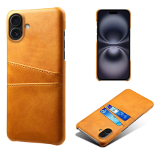 A-One Brand - iPhone 17 Mobilskal Korthållare Dual - Orange