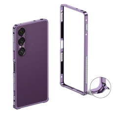 A-One Brand - Sony Xperia 1 VII Mobilskal Bumper med Metallram - Lila