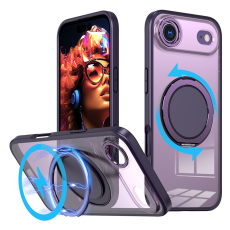 A-One Brand - iPhone 17 Air Mobilskal MagSafe TPU+PC Kickstand - Lila