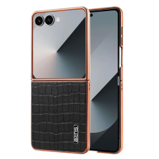 AZNS - AZNS Galaxy Z Flip 7 Mobilskal Crocodile Texture - Svart