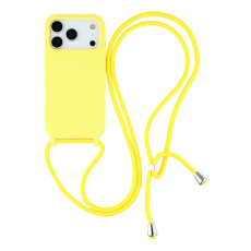 A-One Brand - iPhone 17 Pro Max Mobilskal TPU Shockproof med Lanyard - Gul
