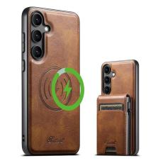 SUTENI - SUTENI Mobilskal f&ouml;r Galaxy S24 Plus MagSafe Korth&aring;llare H19 - Brun