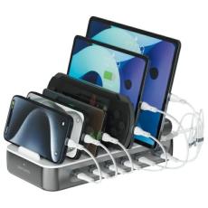 4smarts - 4smarts Team Laddningsstation 100W med kabelset – Rymdgrå