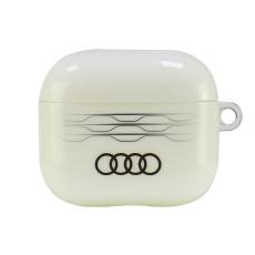 Audi - Audi AirPods 3 Skal IML Geometriskt Mönster - Vit