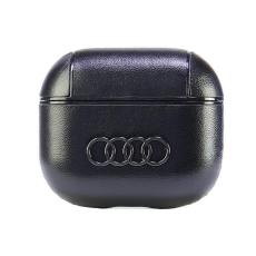 Audi - Audi AirPods 3 Skal Läder Big Logo - Svart