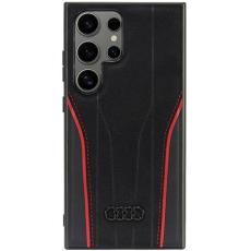 Audi - Audi Galaxy S24 Ultra Mobilskal MagSafe Äkta Läder/Röd