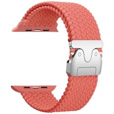 Beline - Beline Apple Watch 38/40/41mm Armband Nylon Parachute - Roseröd