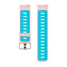 Beline - Beline Galaxy Watch 42mm Armband Silikon - Rosa/Blå