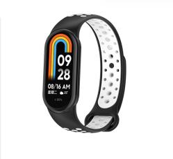 Beline - Beline Mi Band 10/9/8 Design armband - Svart/Vit
