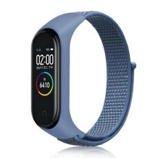 Beline - Beline Mi Band 7/6/5/4/3 Armband Nylon Loop - Blå