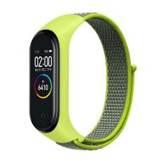Beline - Beline Mi Band 7/6/5/4/3 Armband Nylon Loop - Gul