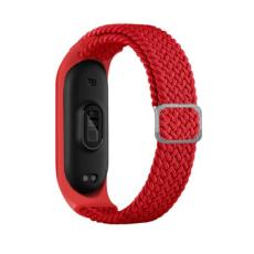 Beline - Beline Mi Band 7/6/5 Armband Textil - Röd