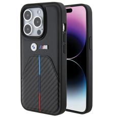 BMW - BMW iPhone 15 Pro Mobilskal MagSafe Stamped Tricolor Stripe - Svart