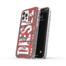 Diesel - Diesel iPhone 12 Pro Max Mobilskal MagSafe Snap Clear AOP - Röd-Grå