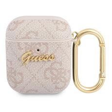 Guess - Guess AirPods 1/2 Skal Script Metal Collection - Rosa