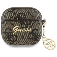 Guess - Guess AirPods 4 Skal 4G Charm Collection - Brun