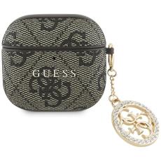 Guess - Guess AirPods 4 Skal 4G Strass Charm - Brun