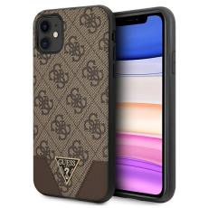 Guess - Guess iPhone 11 / Xr Mobilskal MagSafe 4G Triangle Collection - Brun