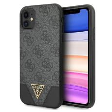 Guess - Guess iPhone 11 / Xr Mobilskal MagSafe 4G Triangle Collection - Grå