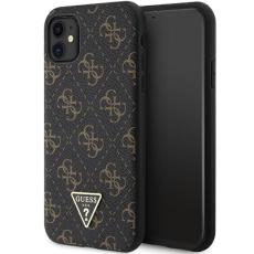 Guess - Guess iPhone 11 / Xrblack Mobilskal MagSafe 4G Triangle Metal Logo