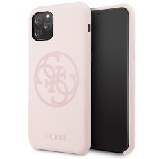 Guess - Guess iPhone 11 Pro Mobilskal MagSafe Silicone 4G Tone On Tone