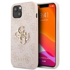 Guess - Guess iPhone 13/ 14 / 15 Mobilskal MagSafe 4G Big Metal Logo - Rosa