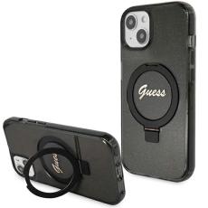 Guess - Guess iPhone 13/14/15 Mobilskal MagSafe Ring Stand Script Glitter