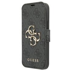 Guess - Guess iPhone 13 Pro Max Plånboksfodral Big Metal Logo - Grått